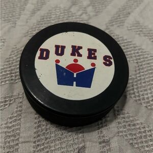 Hamilton Dukes OHL Junior Hockey Game Puck Vintage